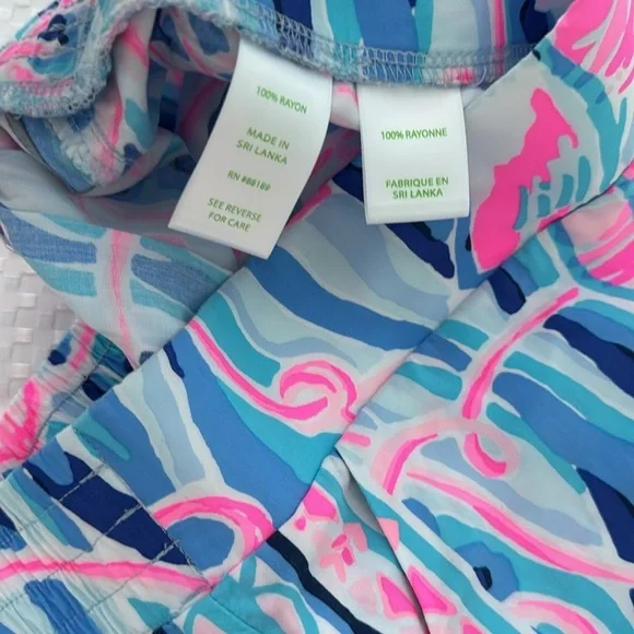 Lilly Pulitzer Neilah Shorts in Skim Blue Reel, XXS - Picture 9 of 9